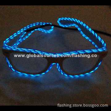 LED/EL running shutter shades sunglasses, halloween gift, festival gift